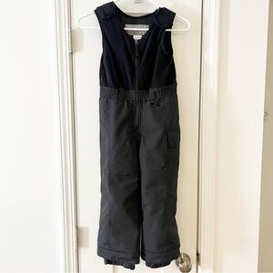 Kids Mountain Tek Black Overall Snow Bibs Size 5